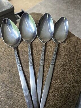 National Stainless Korea Silverware - SERENADE - Spoons Set Of 4 Vintage